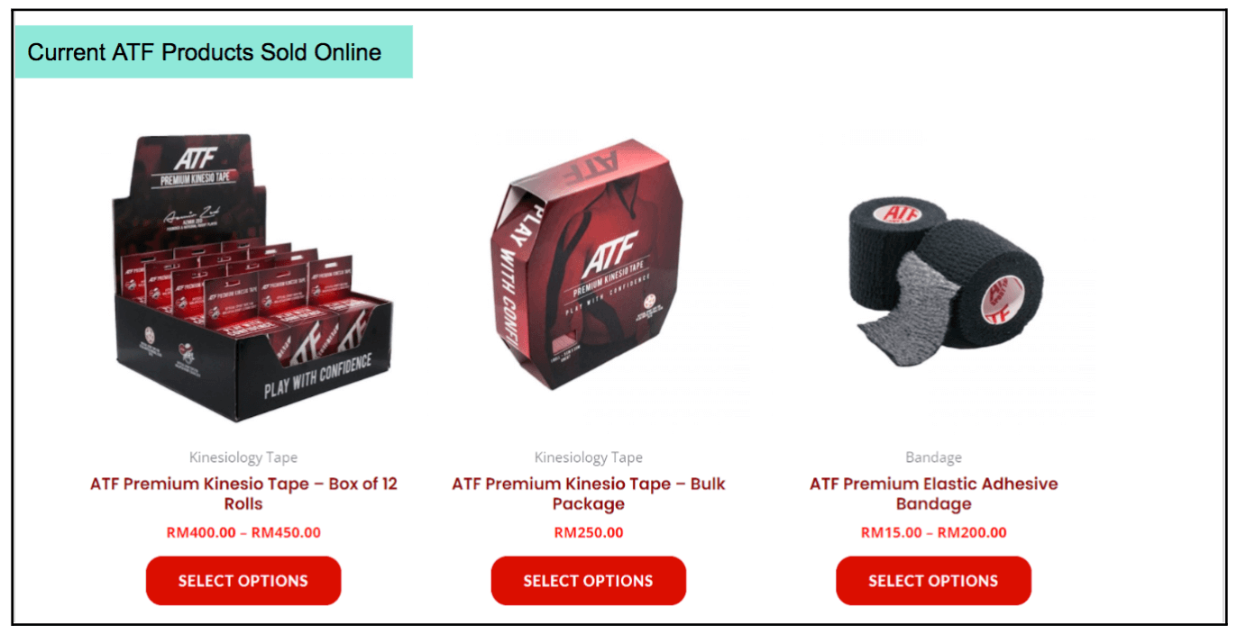 ATF Premium Kinesio Tape – Malaysia's Leading Sport Tape Brand